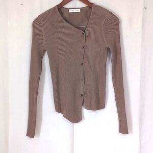 Bu Jian Tan Asymmetrical Button Cardigan Size Small